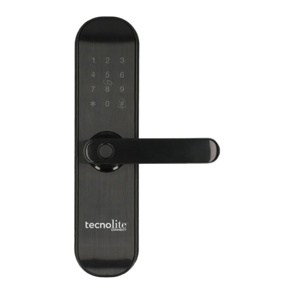 Cerradura Digital Inteligente WiFi con Timbre, 5 Métodos de Apertura, Apertura Ajustable, IP43, Compatible con App móvil