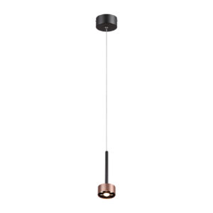 LAMP-COLG. ZAVI I 9W, 100-277V, 490LM, 3000K NGRO/CAFÉ