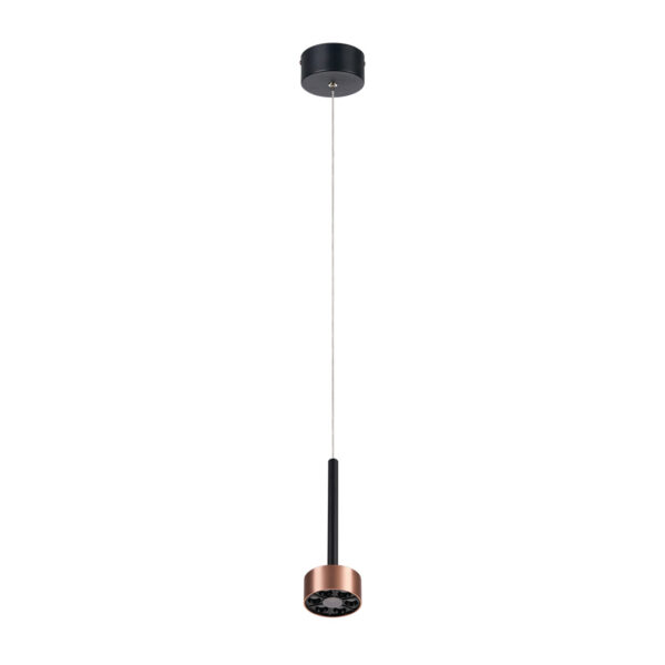 LAMP-COLG. ZAVI I 9W, 100-277V, 490LM, 3000K NGRO/CAFÉ - Imagen 2