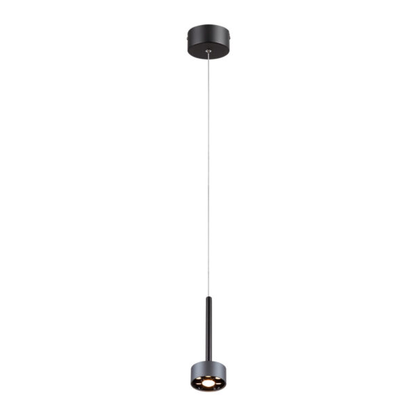 |LAMP-COLG. ZAVI I 9W, 100-277V, 490LM, 3000K NGRO/GRIS - Imagen 3