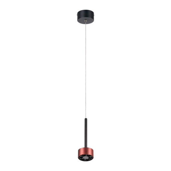 |LAMP-COLG. ZAVI I 9W, 100-277V, 490LM, 3000K NGRO/ROSE GOLD - Imagen 3