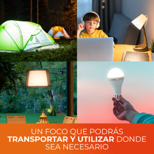 LAMPARA LED 9W 100-240V 3000K E27 2 PACK - Imagen 4