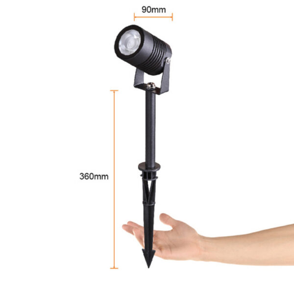 ESTACA LIESMA 9W, 100-240V, 775LM, 3000K NGRO - Imagen 4