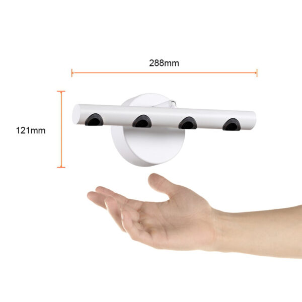 |LAMP.DE PARED LED ZUBENE I 9W, 100-277V, 340LM, 3000K BCO - Imagen 4