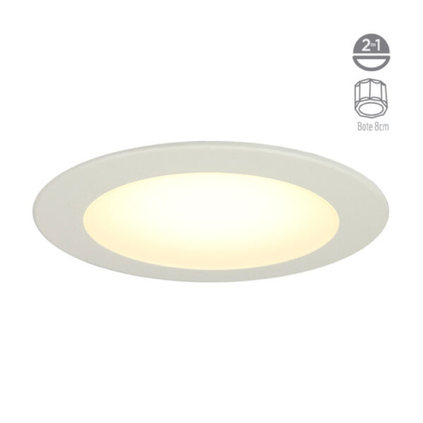 EMPOTRADO LED 9W 100 -240 V BLANCO - Imagen 3