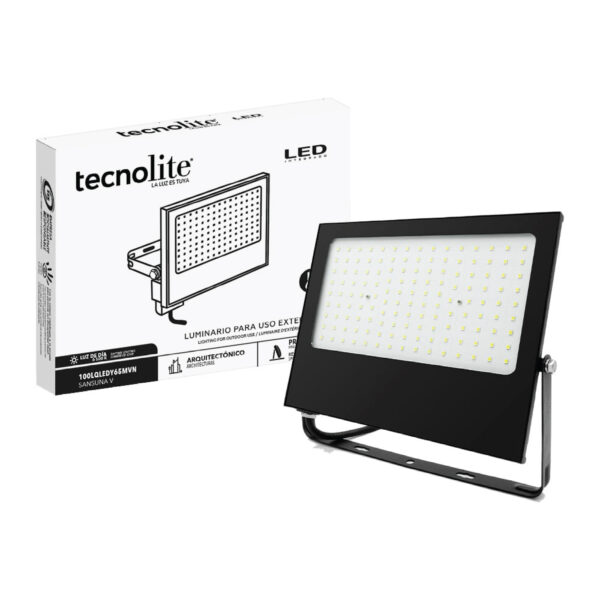 EXT LED 100W 100-240V 9000LM 6500K NGR - Imagen 3