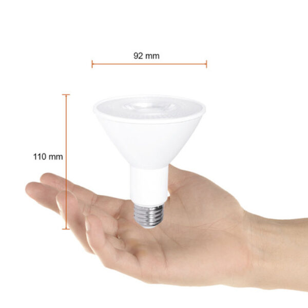 LAMPARA LED PAR 10W 3000K E27 800LM - Imagen 4