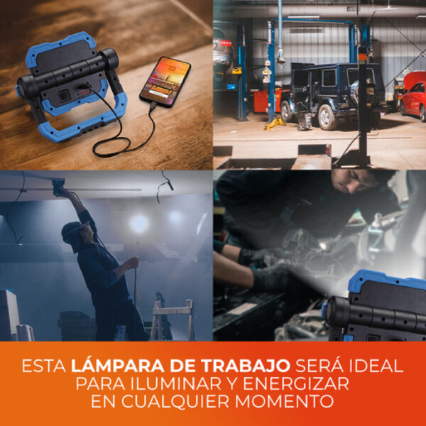 17506134804328LAMPARA DE TRABAJO 10W 1000LM 6500K IP20 - Imagen 4
