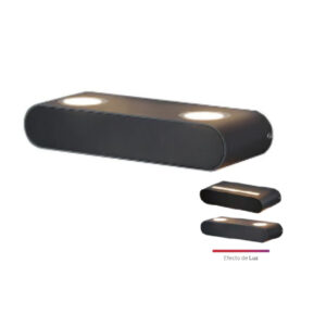 |LAMP-MURO. EXTERIOR ARIETIS 10W, 100-240V, 500LM, 3000K NGRO