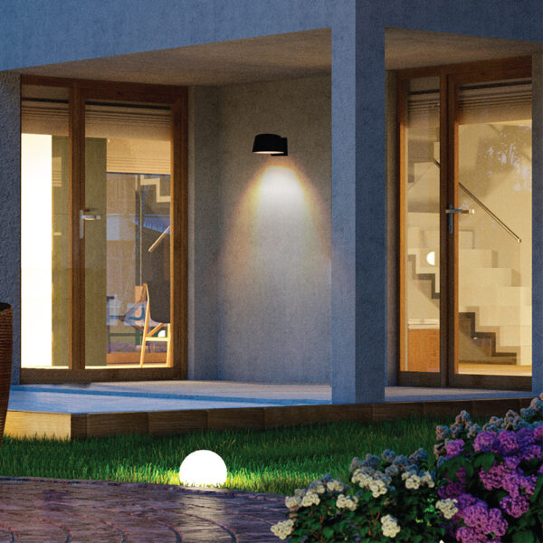 LAMP-MURO. EXTERIOR, VEGG 10W, 100-240, 700LM, IP54 NGRO - Imagen 4