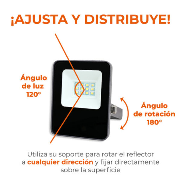 EXT. REFLECTOR LED10W100-277V3000K800LM - Imagen 4