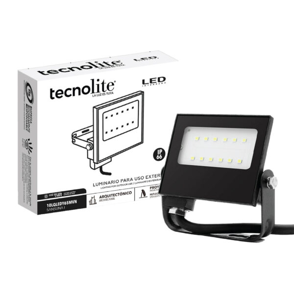 EXT LED 10W 100-240V 900LM 6500K NGR - Imagen 3