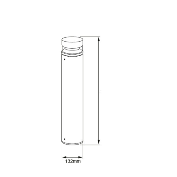 |LUMINARIA LED MINIPOSTE ANTILAE 12W, 100-240V, 450LM, 3000K NGRO - Imagen 2