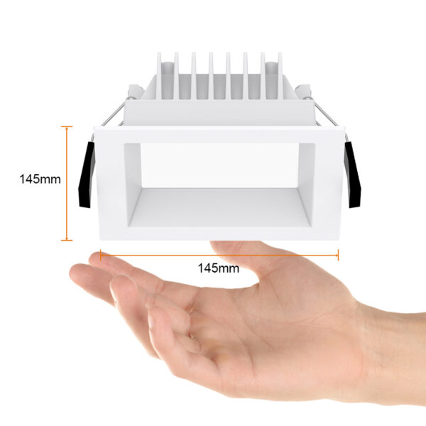|EMPOTRADO INTERIOR, MACONDO I, 12W, 100-277V, 1400-1560LM BCO - Imagen 4