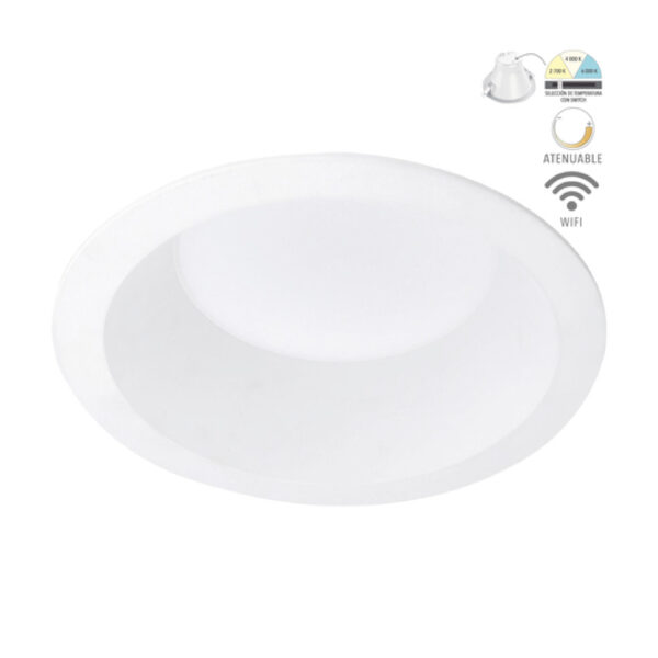 |Empotrado en techo 13w 100 - 277 V  blanco