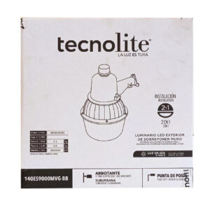LAMPARA TIPO CANASTA 85-277V CON BRAZO BOMBILLA 40W Y ADAPTADOR