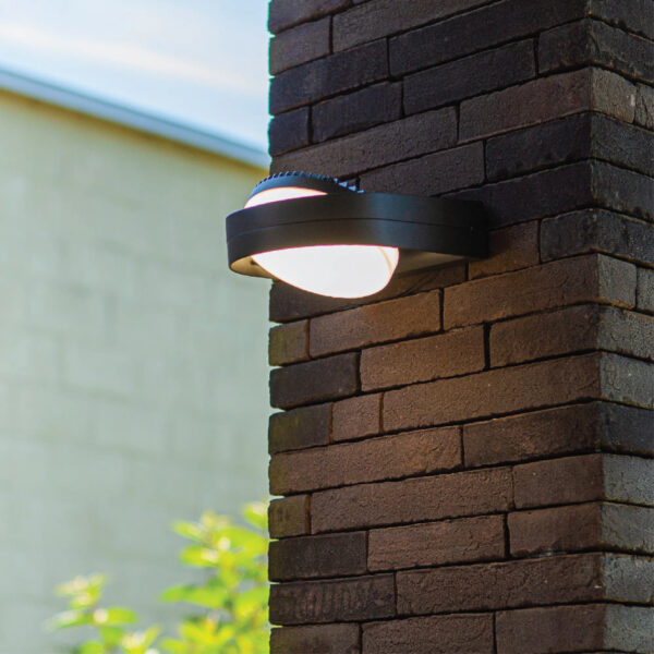 |LAMP-MURO. EXTERIOR GIDI 14W, 127V, 1100LM, IP54 GRIS OSC. - Imagen 4