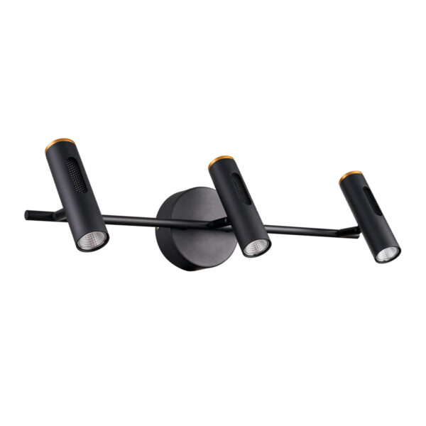 |LAMPARA LED DE MURO ZUBENE IV 15W, 100-277V, 870LM, 3000K NGRO - Imagen 3