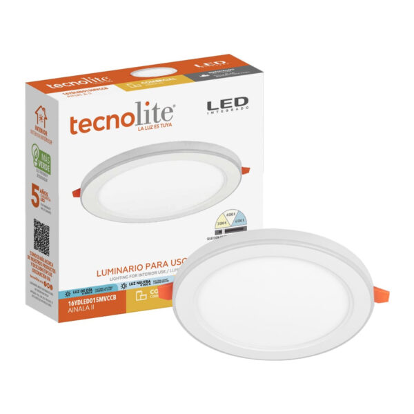 INT LED 12W/4W 100-240V 960LM 30/40/60K NGR - Imagen 3