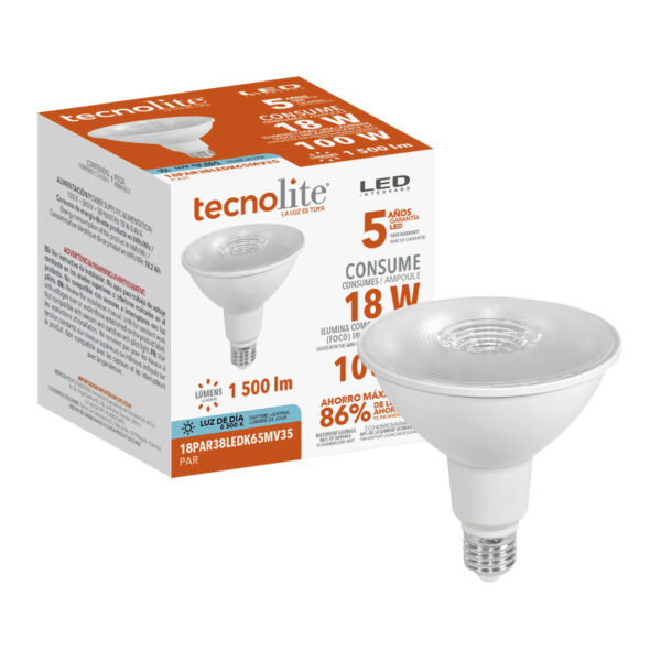 REFLECTOR LED 18W 100-227V 6500K EXTERIOR - Imagen 2