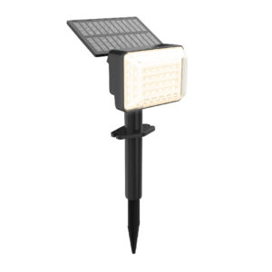 ESTACA LED SOLAR ZOLBENE I 1.3W, 3.7VCD, 145LM, 3000K NGRO