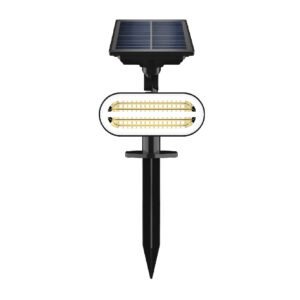 ESTACA LED SOLAR ZOLBENE III 1.6W, 3.7VCD, 130LM, 3000K NGRO