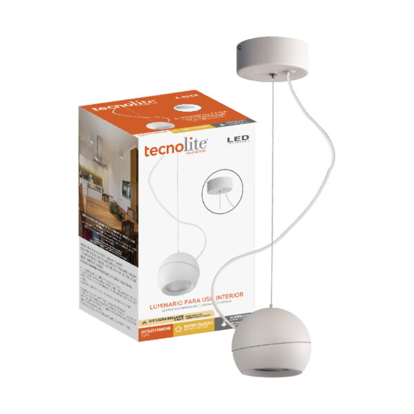 |LAMP-COLG. TUPA 20W, 100-240V, 1400LM, 3000L BCO - Imagen 2