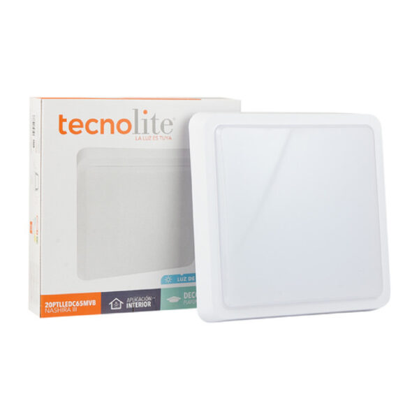 PLAFON DECORATIVO 20W 100-240V BLANCO 6500K - Imagen 2