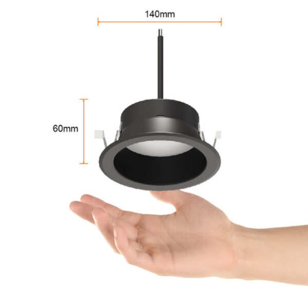 EMPOTRADO DE TECHO NEGRO 20W 4000K INTERIOR - Imagen 4