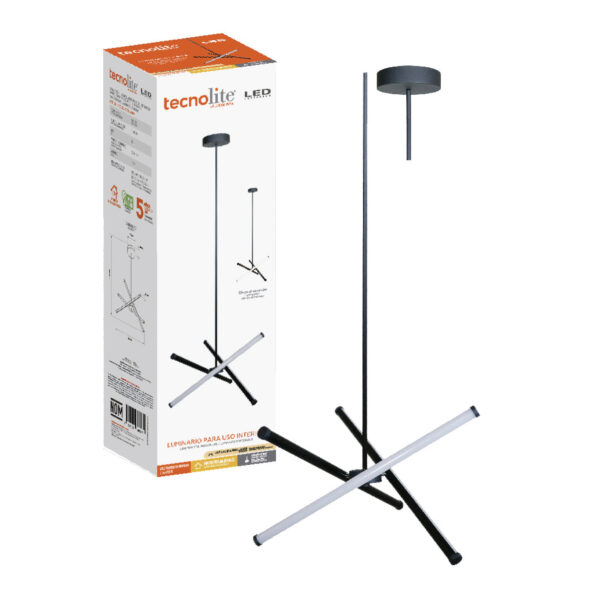 LAMP-COLG. CARTER 22.5W, 100-240V, 1700LM, 3000K NGRO/DOR 2/2 - Imagen 3