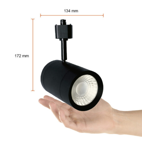 SPOT DECORATIVO LED 100- 240V 22W  3000K NEGRA - Imagen 4