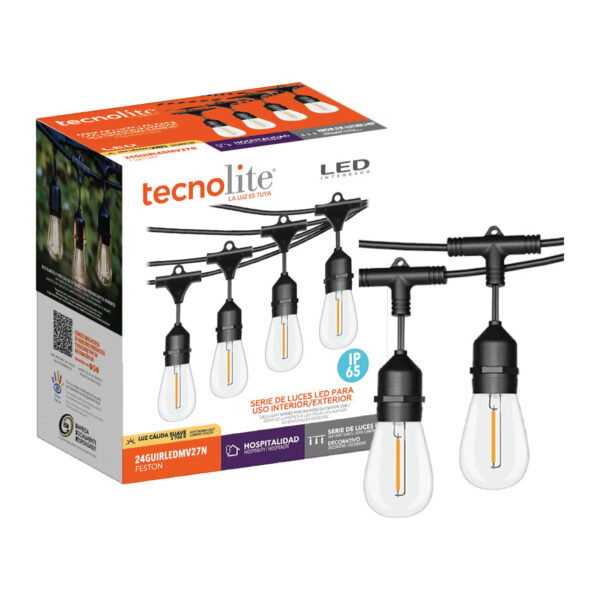 GUIRNALDA LED 24W 100-240V 50LM 2700K NGO - Imagen 3