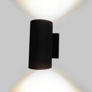 LAMP-MURO. EXTERIOR, BANGO II 24W, 100-240V, 1600LM, IP65 NGRO