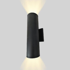 LAMP-MURO. EXTERIOR, BANGO III 24W, 100-240V, 1600LM, IP65 NGRO