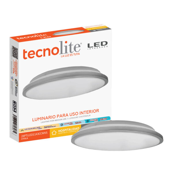 |LÁMPARA LED PLAFÓN CITALA 24W, 100-240V, 1450LM - Imagen 3