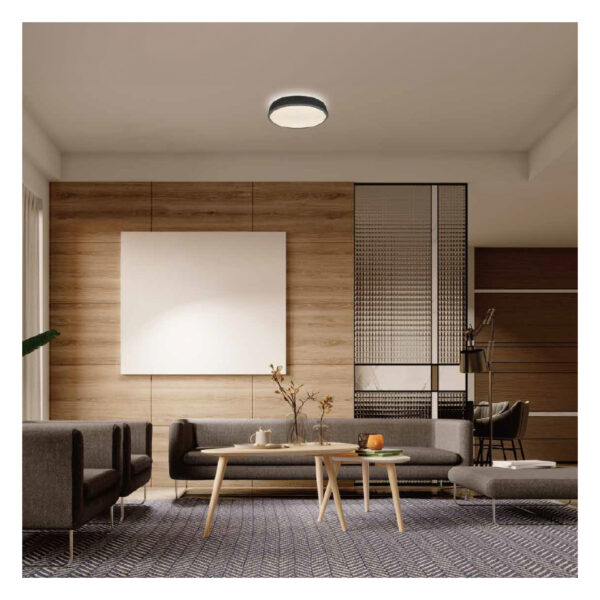|LÁMPARA LED PLAFÓN CUJAM I 24W, 100-240V, 1000LM  NGRO - Imagen 4