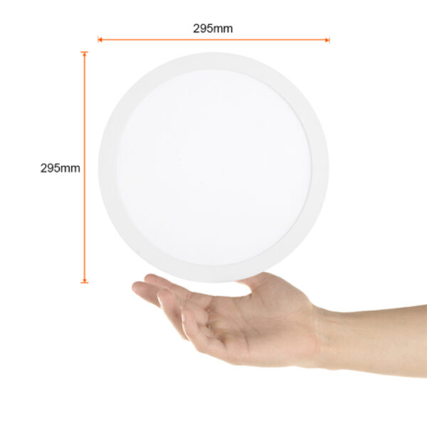 EMPOTRADO LED 24W REDONDO 1600LM 100-240V HORAS 3000K - Imagen 4