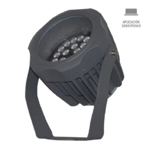 REFLECTOR EXTERIOR SUHAIL 28W, 100-240V, 1100LM, LUZ DE LUNA AZUL GRIS