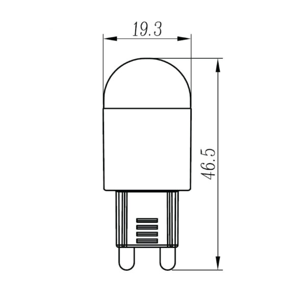 LAMPARA LED 2W 100-127V 3000K - Imagen 2