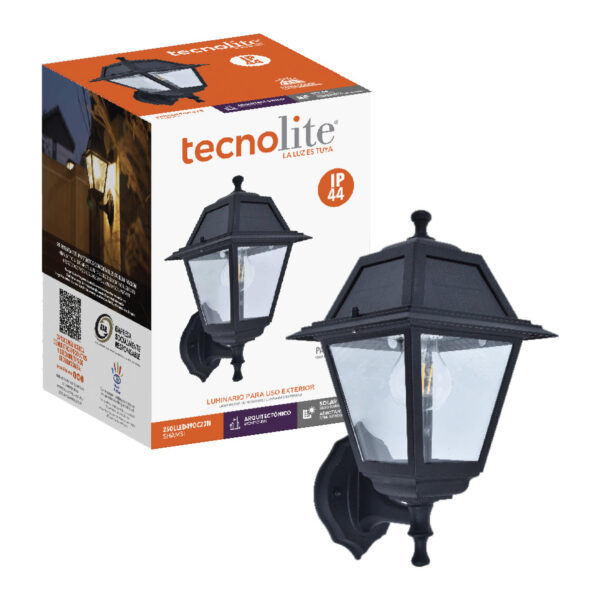LAMP-MURO. EXTERIOR SOLAR SHAMSI 1.5W, 100LM, IP44, 3.7 VCD - Imagen 2