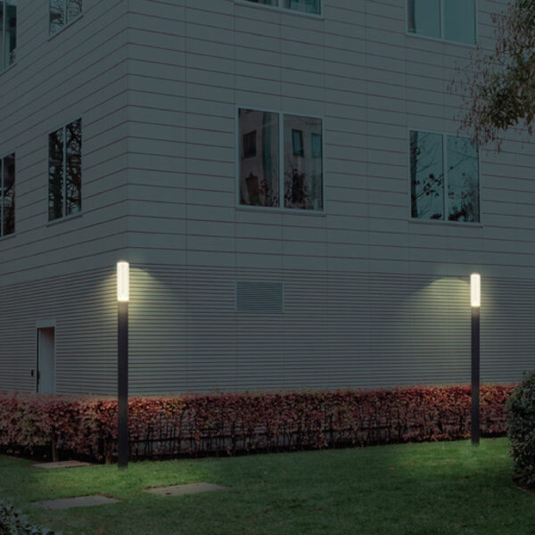 POSTE EXTERIOR LED 30W 100-277 V ~ NEGRO - Imagen 3