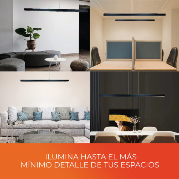 LAMP-COLG. EFECTO CANOPE 33W, 100-240V, 860LM, 30K NGR - Imagen 4
