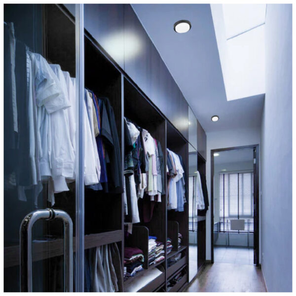 PLAFON LED IP54 35W 127V 3000K NEGRO - Imagen 3