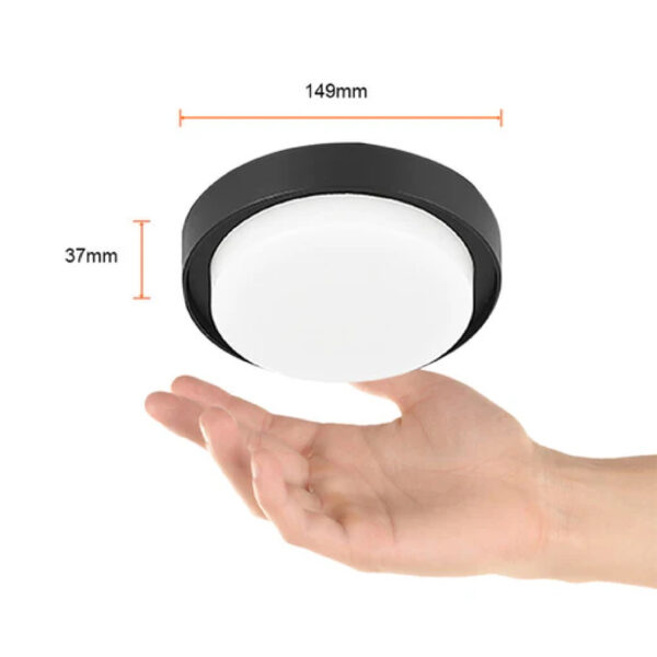 PLAFON LED IP54 35W 127V 3000K NEGRO - Imagen 4