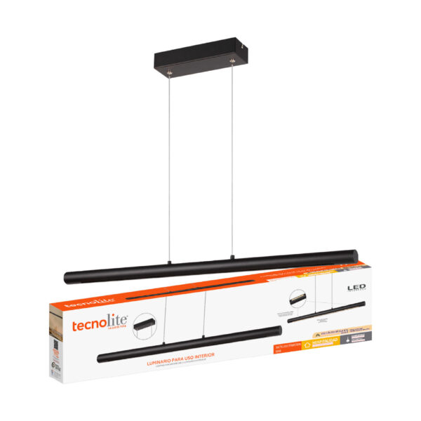 |LAMP. COLG. LED XIHE 36W, 100-277V,  780LM, 3000K NGRO - Imagen 2