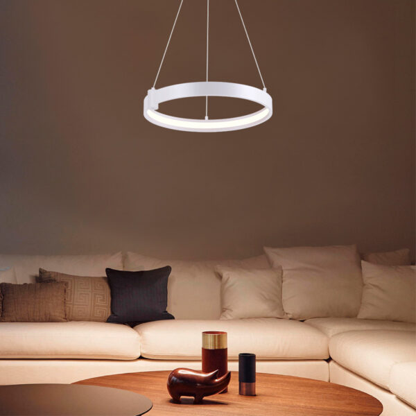 |LAMP. COLG. LED WAZN 36W, 100-277V,  2200LM, 3000K BCO - Imagen 4