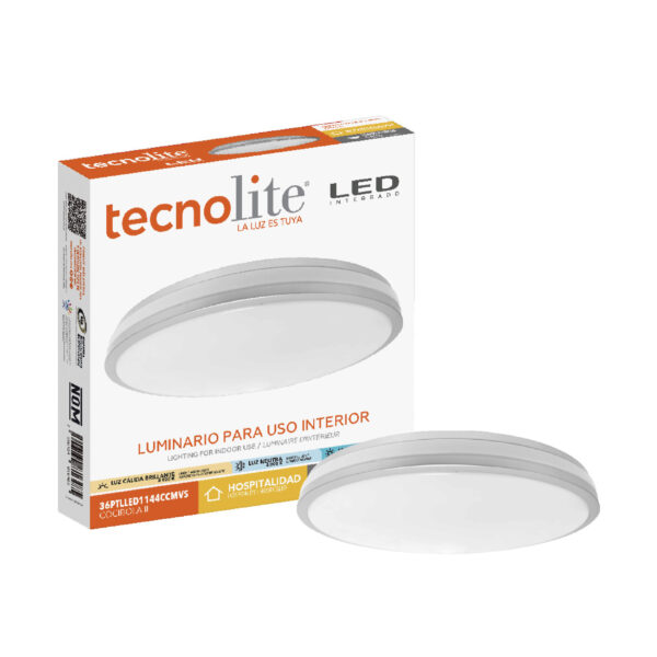 |LÁMPARA LED PLAFÓN COCIBOLA II 36W, 100-240V, 1900LM  SATINADA - Imagen 2