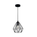 LUMINARIA COLGANTE METAL COLOR NEGRO 1X60W TALITHA