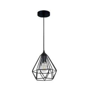 LUMINARIA COLGANTE METAL COLOR NEGRO 1X60W TALITHA