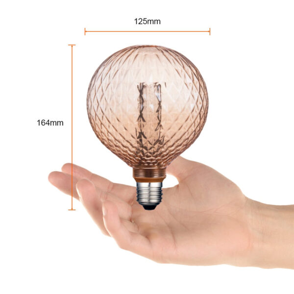 LAMPARALED 3.5W 127V AMBAR ROMBOS - Imagen 4